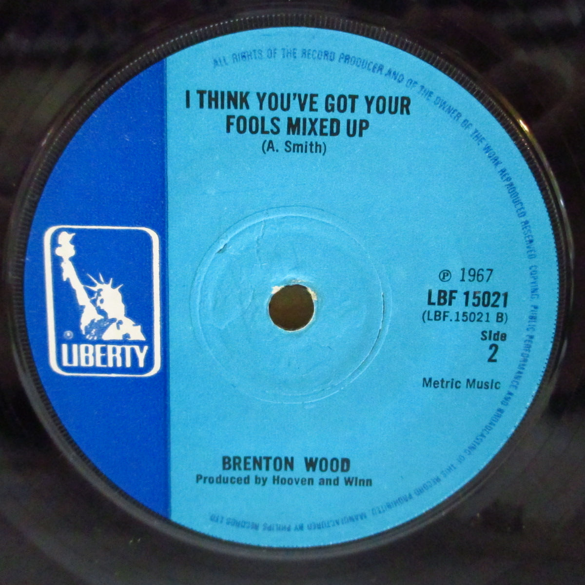 BRENTON WOOD (ブレントン・ウッド)  - Gimme Little Sign (UK '67年オリジナル「ソリッドセンター」7インチ)美メロ・ノーザン名曲