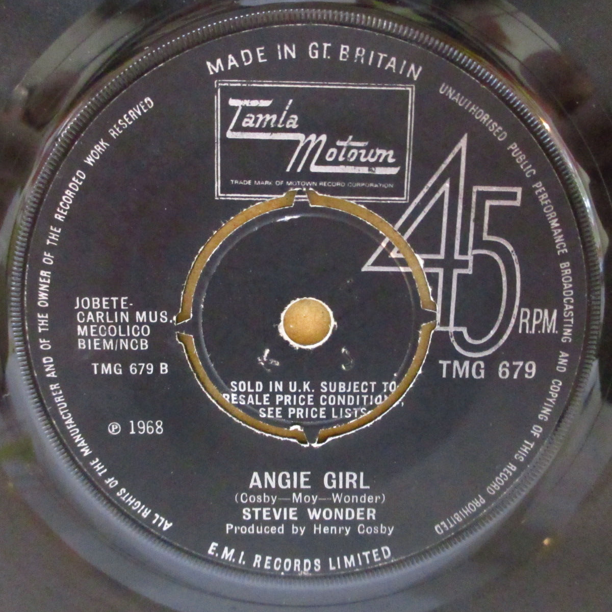 STEVIE WONDER (スティーヴィー・ワンダー)  - For Once In My Life (UK '68 オリジナル「プッシュアウト・センター」7インチ) 極上美メロ・クロスオーヴァー