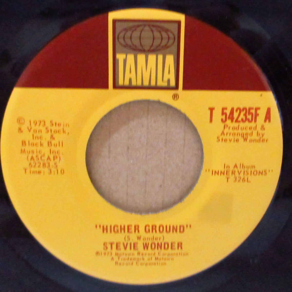 STEVIE WONDER (スティーヴィー・ワンダー)  - Higher Ground (US '73 オリジナル7インチ/茶色印刷ラベ ver) レッチリ原曲ファンキー・クロスオーヴァー名曲
