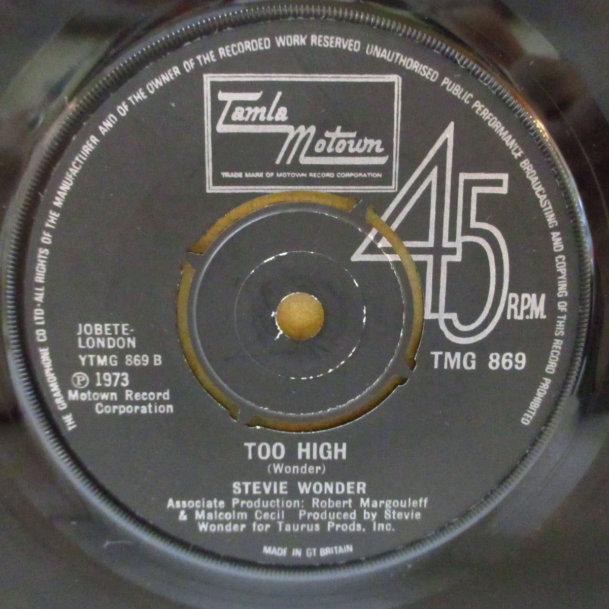 STEVIE WONDER (スティーヴィー・ワンダー)  - Higher Ground (UK '73 オリジナル「プッシュアウト・センター」7インチ) レッチリ原曲ファンキー・クロスオーヴァー名曲