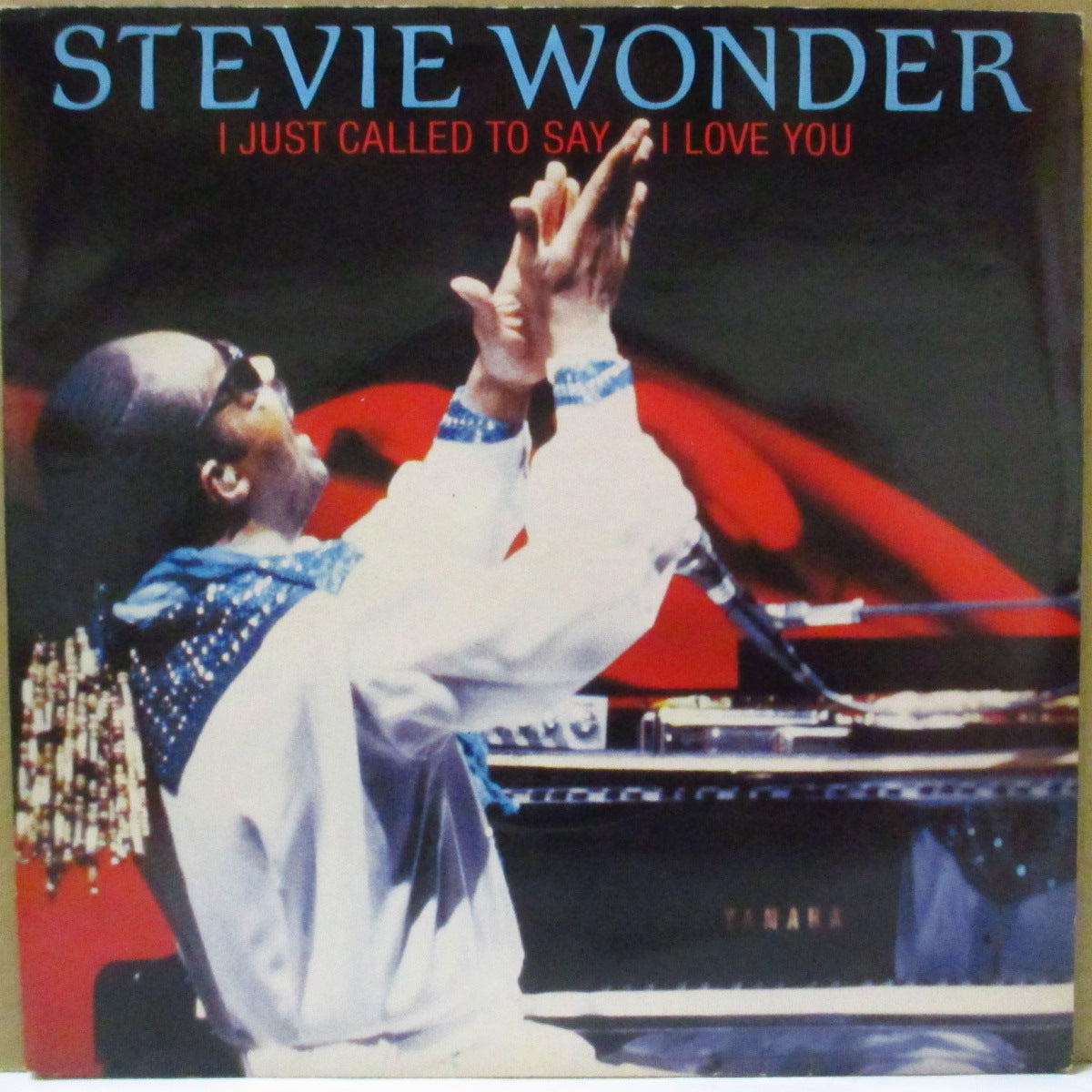 STEVIE WONDER (スティーヴィー・ワンダー)  - I Just Called To Say I Love You (UK '84 オリジナル「薄青プラスチック・ラベ、ソリッド・センター」7インチ+固紙ジャケ) 大ヒット名曲
