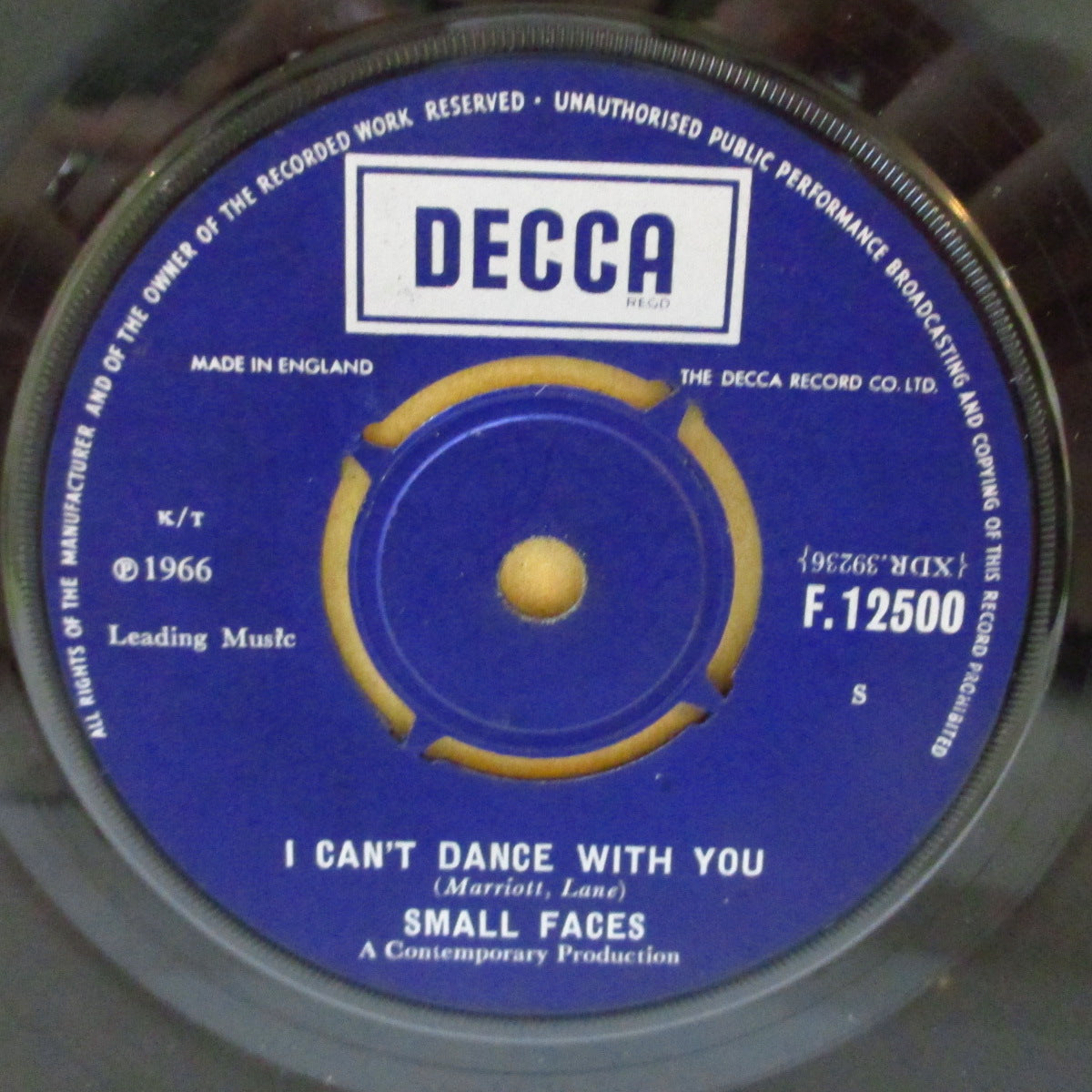 SMALL FACES (スモール・フェイセス)  - My Mind's Eye (UK '66 オリジナル「マトT2-1C」 7インチ+カンパニースリーブ)