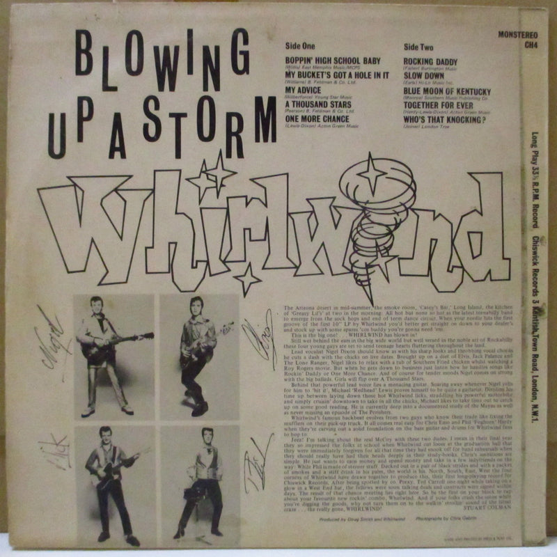 WHIRLWIND (ワールウィンド)  - Blowing Up A Storm (UK オリジナル 10インチ+表面コーティングジャケ)