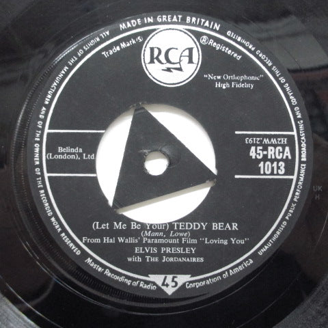 ELVIS PRESLEY (エルヴィス・プレスリー)  - Teddy Bear (UK Orig.7"+CS)