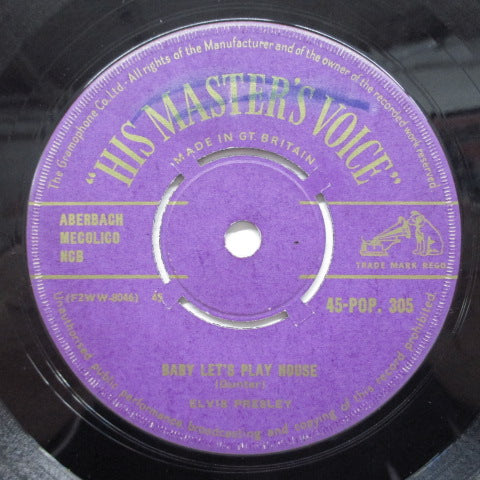 ELVIS PRESLEY (エルヴィス・プレスリー)  - Baby Let's Play House (UK HMV Orig.7"+CS)