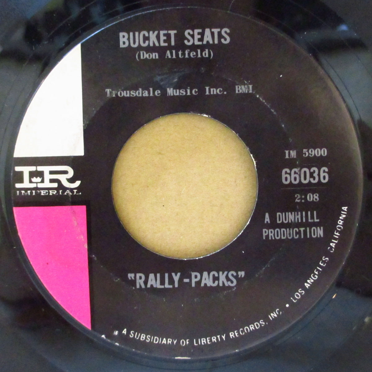 RALLY-PACKS (ラリー・パックス = P. F.スローン＆スティーヴ・バリ)  - Move Out, Little Mustang (US '64 オリジナル 7インチ)ブライアン・ウィルソン作スローン＆バリの覆面グループ唯一作