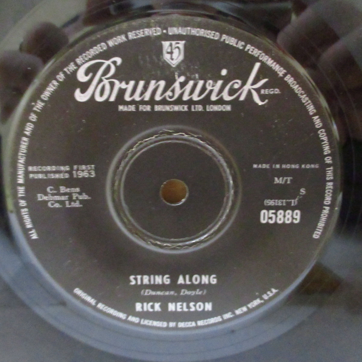 RICKY NELSON (RICK NELSON) (リッキー・ネルソン = リック・ネルソン)  - Gypsy Woman (UK '63 オリジナル「ソリッド・センター」7インチ) ティーン（MOD）ポップコーン! 