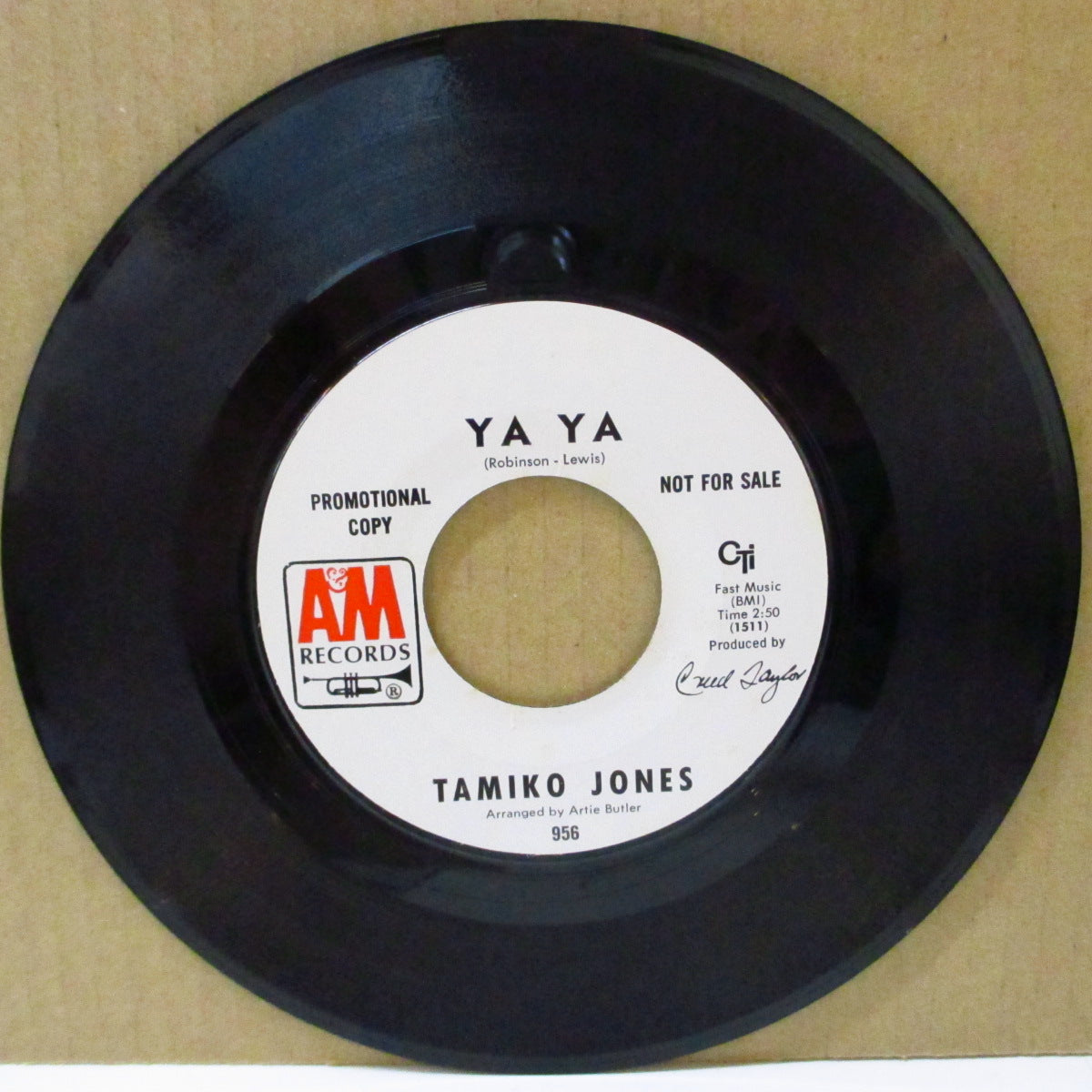 TAMIKO JONES  (タミコ・ジョーンズ)  - Ya Ya / Goodnight My Love  (US '68 プロモ・白ラベ 7インチ)ファンキー・ジャジー・ノーザン・カヴァ！