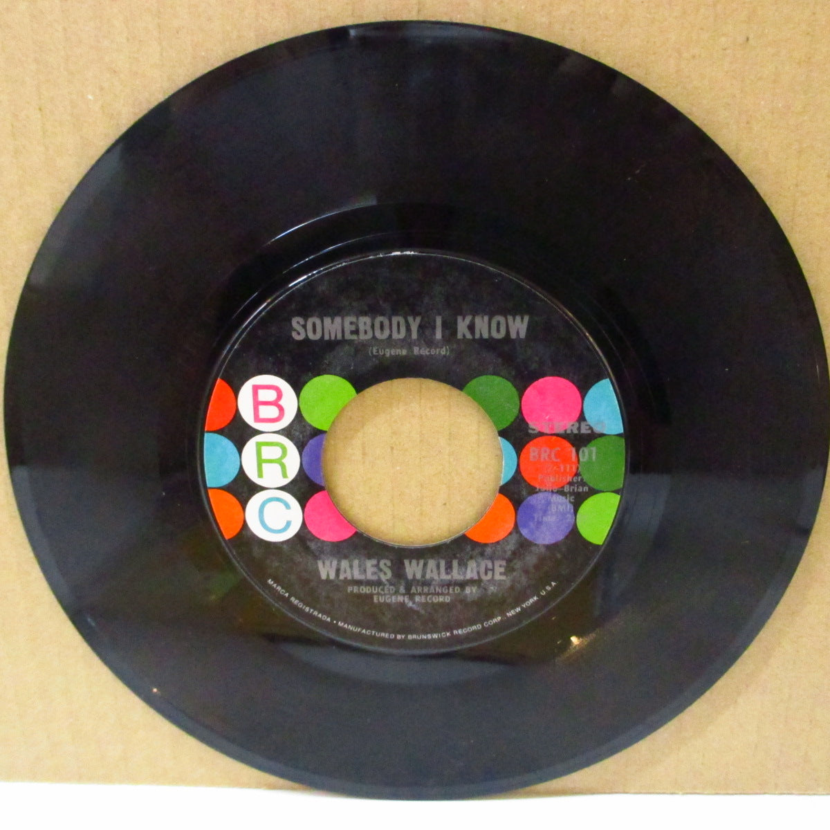 WALES WALLACE (ウェルス・ウォーレス)  - Somebody I Know (US 72年オリジナル「VINYL盤」7インチ)ファンキー・クロスオーヴァーノーザン名曲！