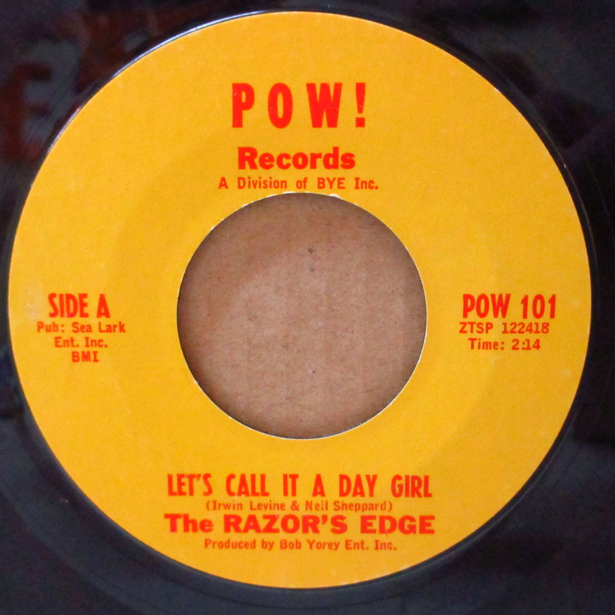 RAZOR'S EDGE, THE (ザ・レーザーズ・エッジ)  - Let's Call It A Day Girl (US '66 オリジナル 7インチ) サンシャイン・ポップ名曲！