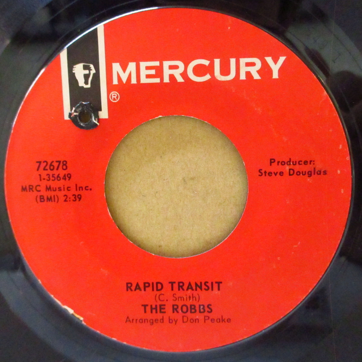 ROBBS, THE (ザ・ロブス)  - Rapid Transit (US '67 オリジナル7インチ)清涼コーラス美メロ・ソフトロック！