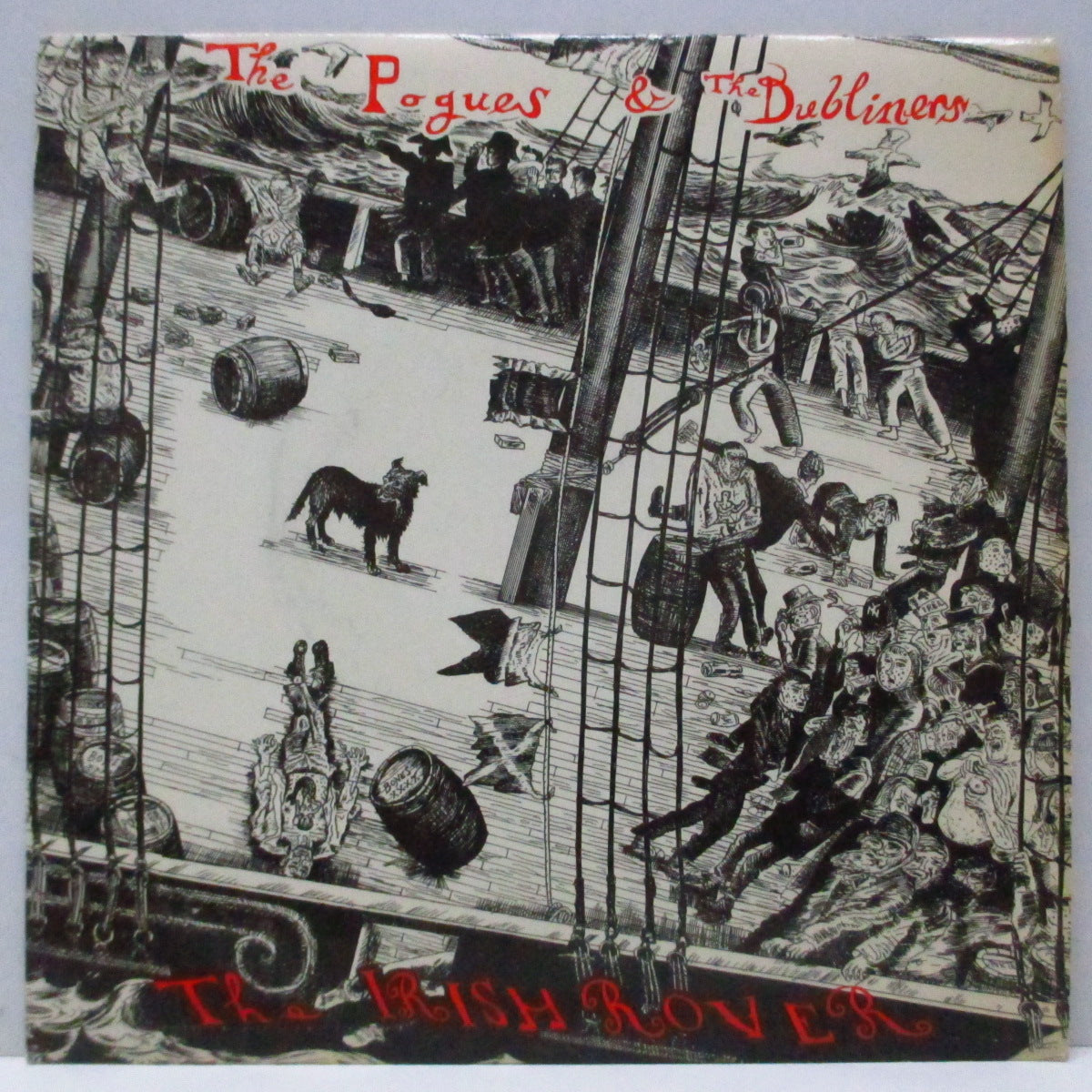 POGUES, THE & THE DUBLINERS (ザ ・ポーグス)  - The Irish Rover (UK オリジナル 7"/光沢固紙折り返ジャケ) アルバム未収録の人気アイリッシュトラッド !