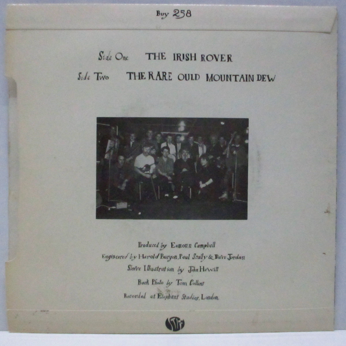 POGUES, THE & THE DUBLINERS (ザ ・ポーグス)  - The Irish Rover (UK オリジナル 7"/光沢固紙折り返ジャケ) アルバム未収録の人気アイリッシュトラッド !