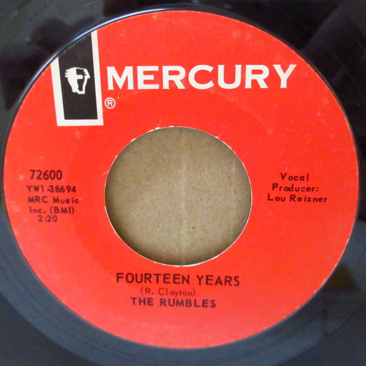 RUMBLES, THE (ザ・ランブルズ)  - Fourteen Years (US '66 オリジナル7インチ) 哀愁アシッド怪メロにも痺れるサイケ・ガレージ！