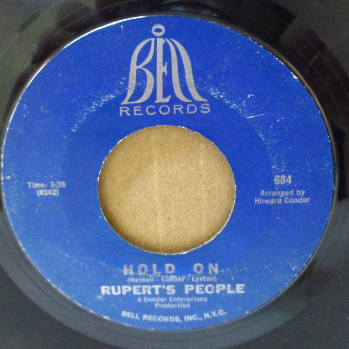 RUPERT'S PEOPLE (ルパーツ・ピープル)  - Hold On (US '67 オリジナル 7インチ) 英国フリークビート名曲！