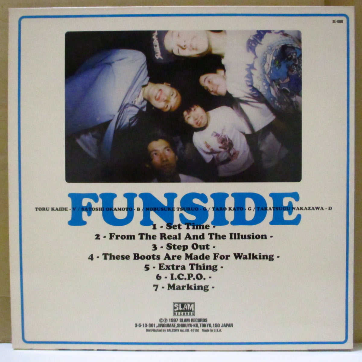 FUNSIDE (ファンサイド)  - S.T. <1st Mini Album> (Japan オリジナル7曲入り45回転 10インチ+インサート) '97年ミニアルバム