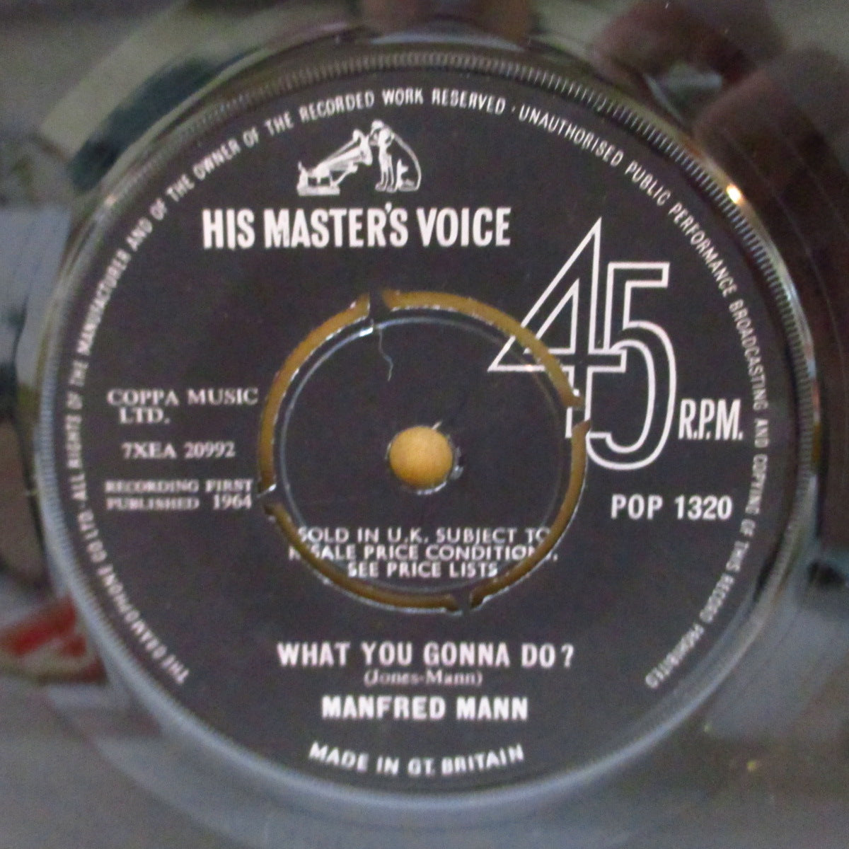 MANFRED MANN (マンフレッド・マン)  - Do Wah Diddy Diddy (UK '64 オリジナル「ラウンドセンター」 7インチ+カンパニースリーブ)