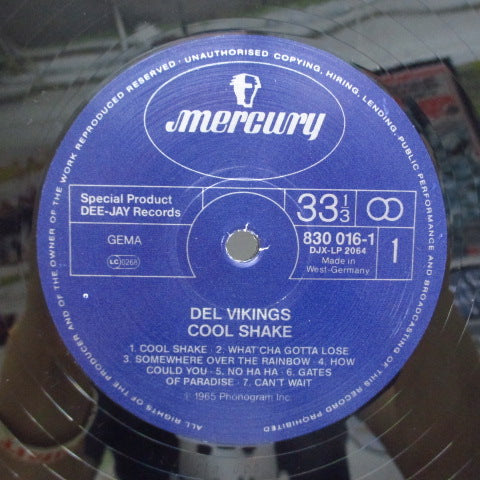DEL VIKINGS (DELL-VIKINGS) (デル・ヴァイキングス)  - Cool Shake (ドイツ '87 オリジナル編集モノラル LP)マーキュリー社在籍時シングル集。