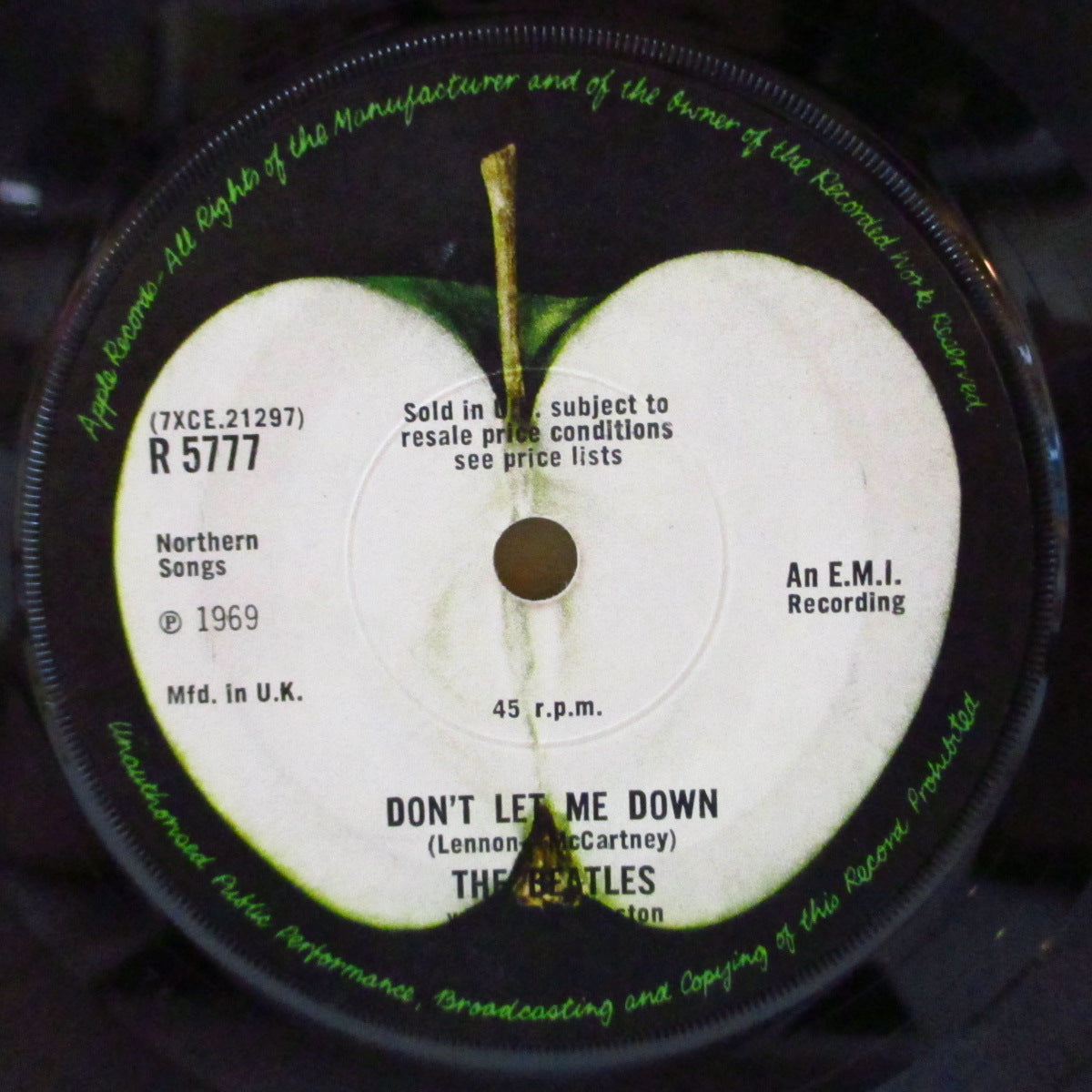 BEATLES (ビートルズ)  - Get Back (UK '69 オリジナル「NCBクレジットなし・フラットセンター」 7インチ+アップル黒スリーブ)