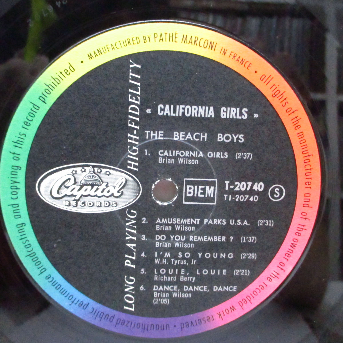 BEACH BOYS (ビーチ・ボーイズ)  - California Girls (France オリジナル「ステレオ」LP/CFS) '66年フランスのみの全12曲入りコンピ！
