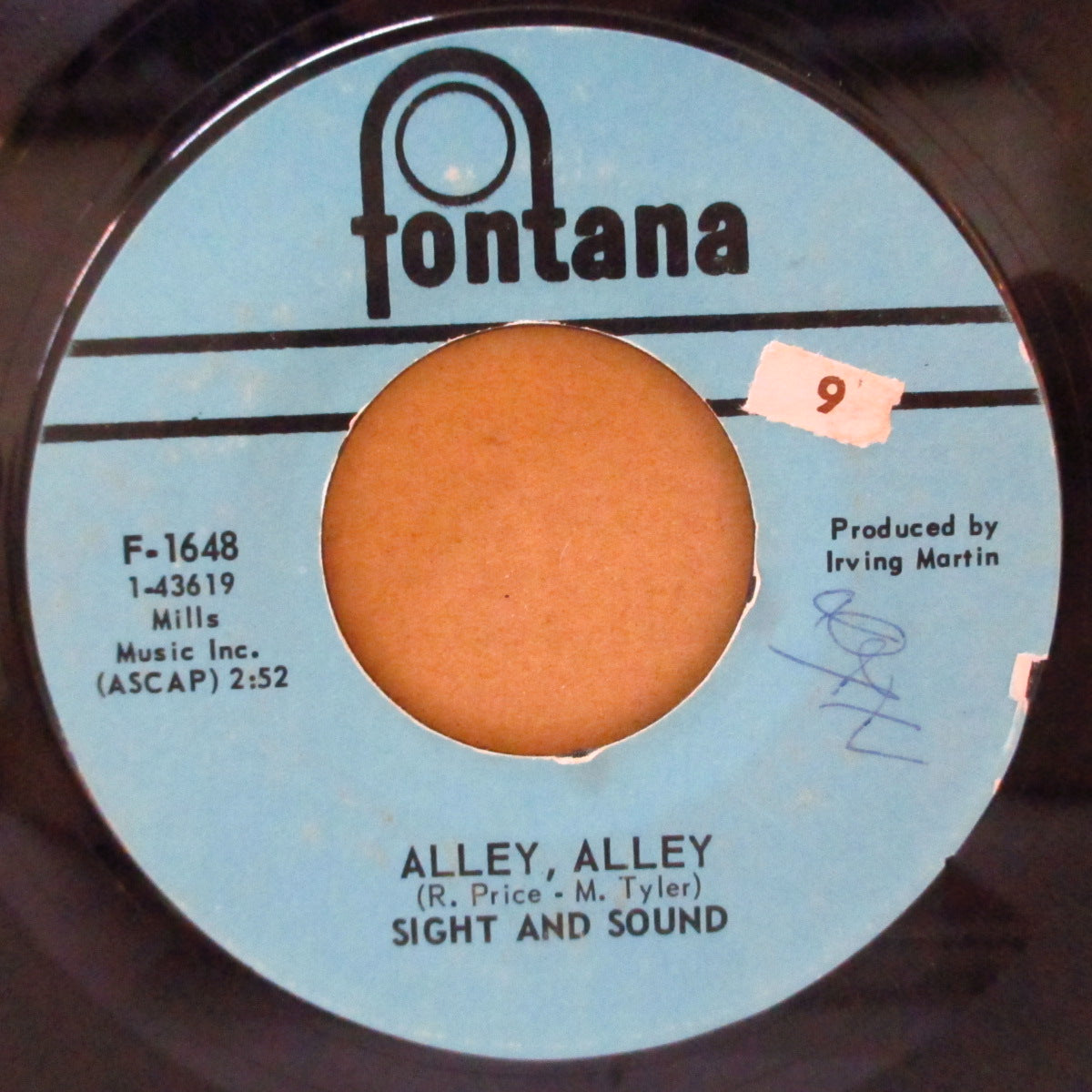 SIGHT AND SOUND (サイト・アンド・サウンド)  - Alley, Alley (US '69 オリジナル7インチ)MOVE〜E.L.O、ロッキンベリーズのメンバー在籍、アップテンポ清涼ポップビート！