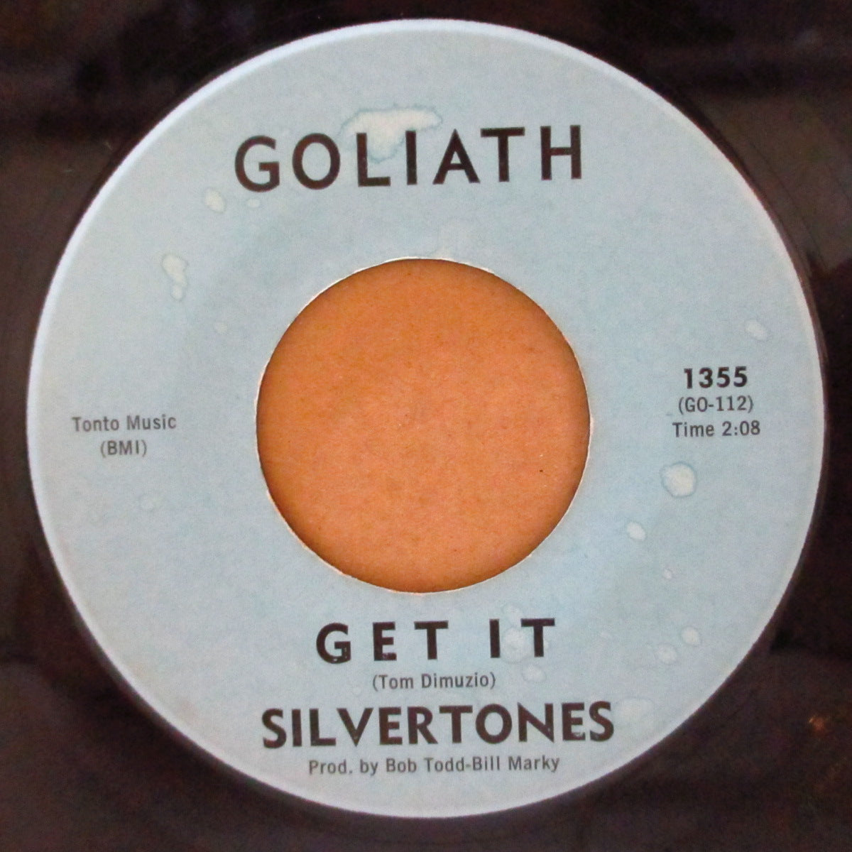 SILVERTONES, THE (ザ・シルヴァートーンズ)  - Get It / Bathsheba (US '64 オリジナル「水色ラベ ver」7インチ)マッドマイクコンピ収録怪メロインスト！