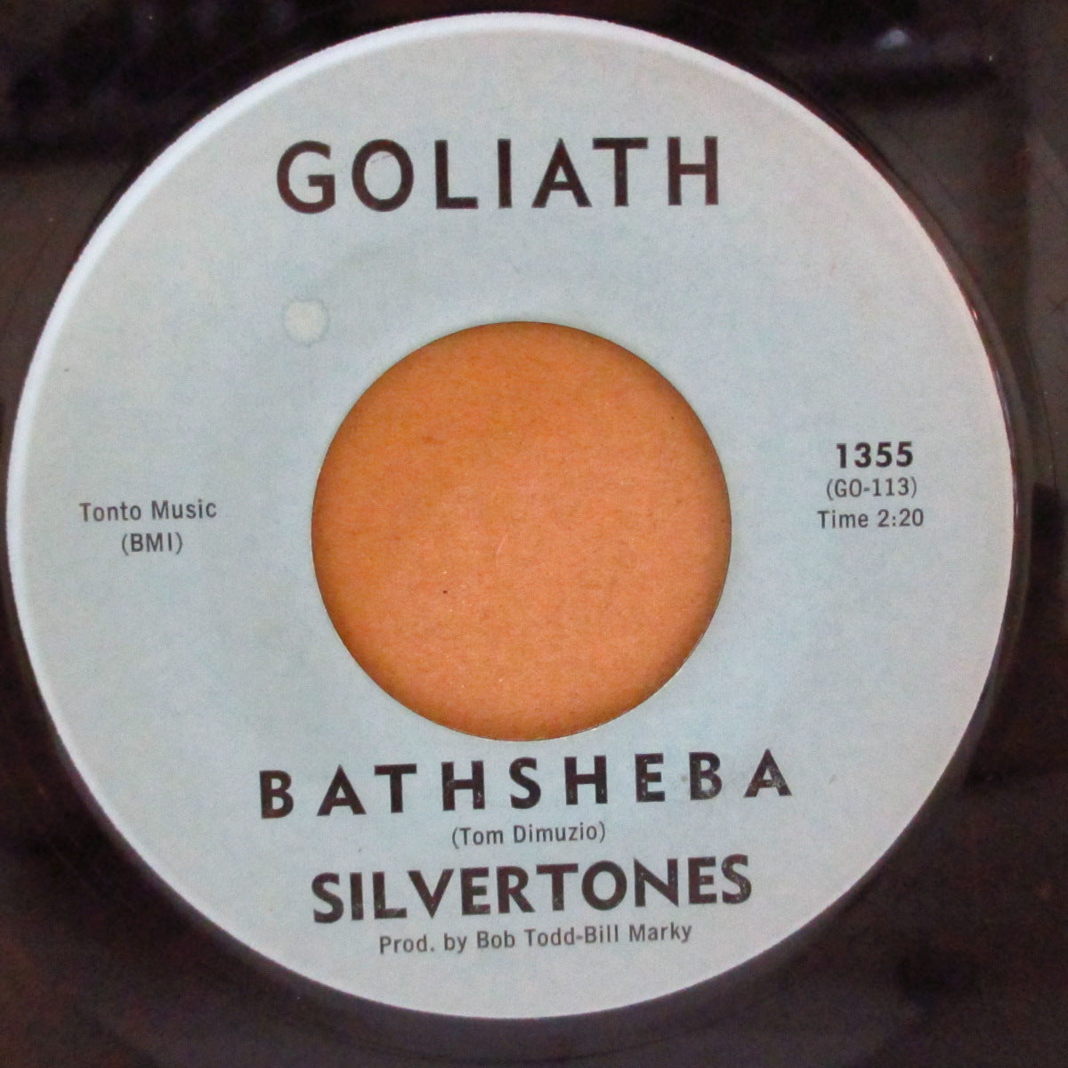 SILVERTONES, THE (ザ・シルヴァートーンズ)  - Get It / Bathsheba (US '64 オリジナル「水色ラベ ver」7インチ)マッドマイクコンピ収録怪メロインスト！