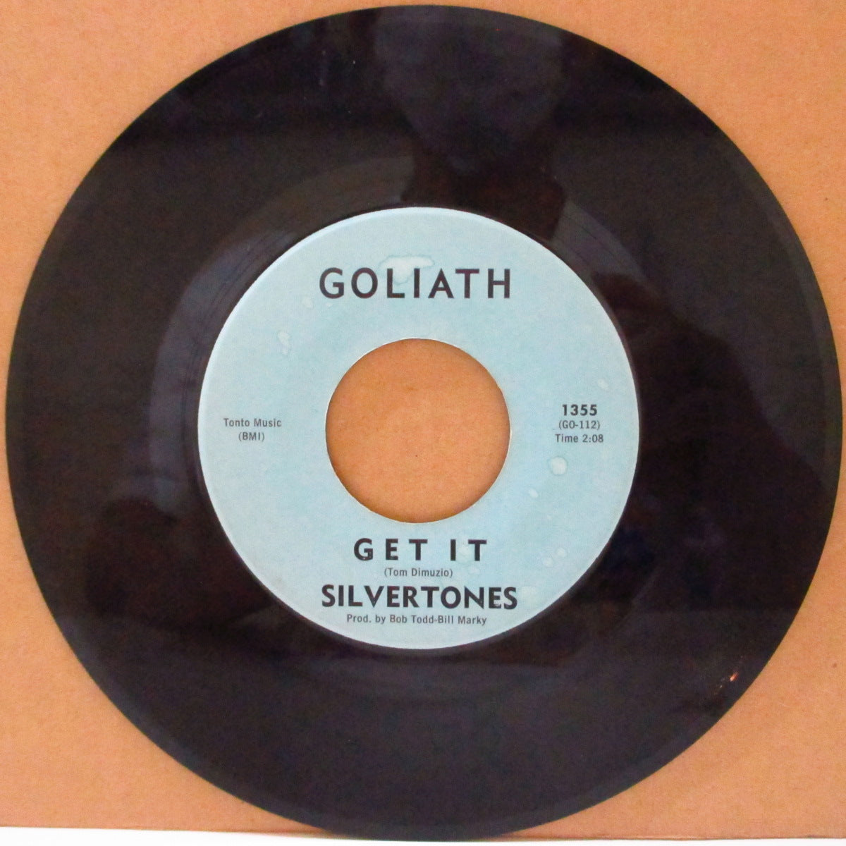 SILVERTONES, THE (ザ・シルヴァートーンズ)  - Get It / Bathsheba (US '64 オリジナル「水色ラベ ver」7インチ)マッドマイクコンピ収録怪メロインスト！