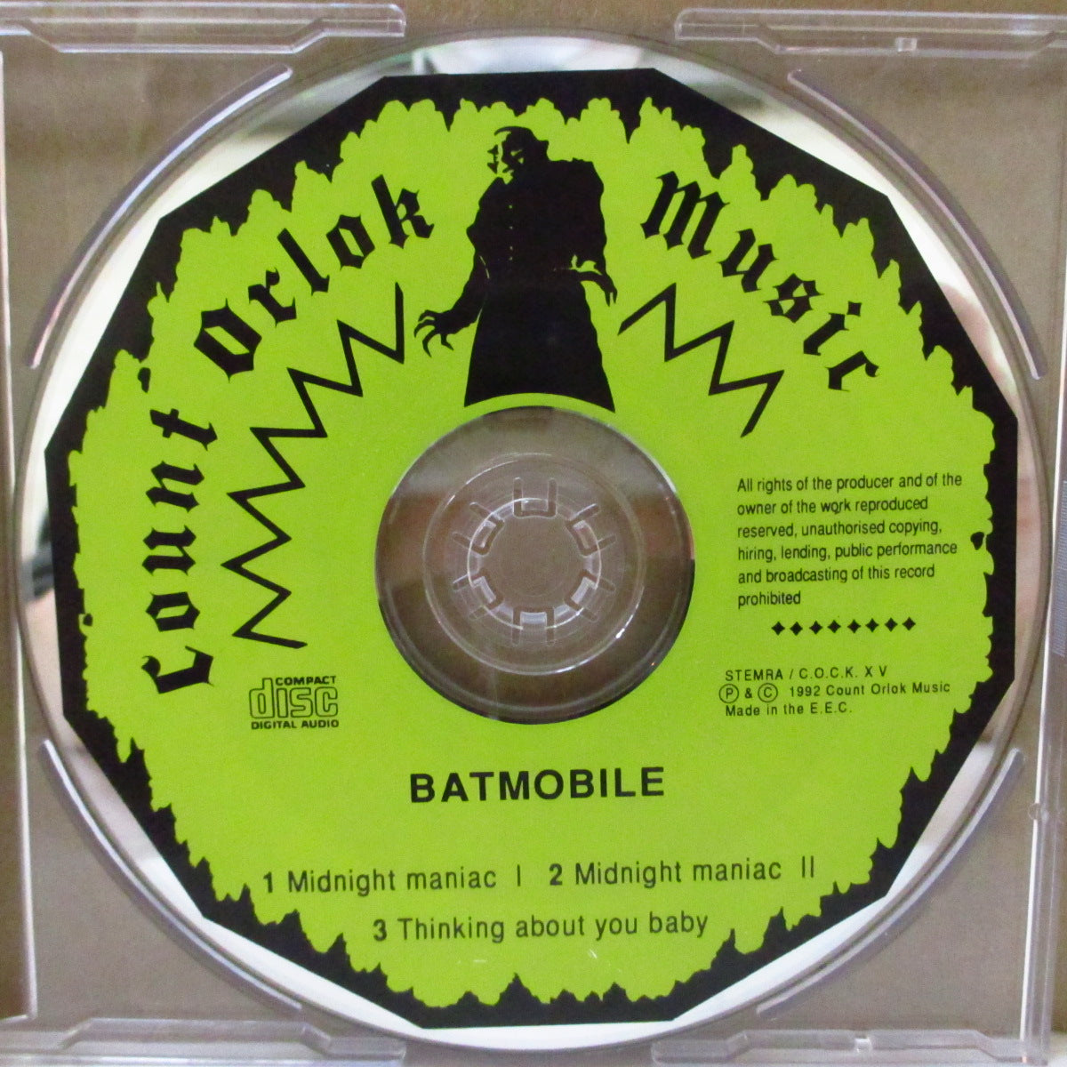 BATMOBILE (バットモービル)  - Midnight Maniac (Dutch '92 オリジナル3曲入り CD)