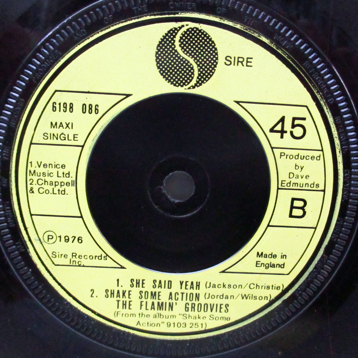 FLAMIN’ GROOVIES, THE (フレイミン・グルーヴィーズ)  - Don't You Lie To Me +2 (UK オリジナル 7"/カンパニースリーブ) b/w Shake Some Action !