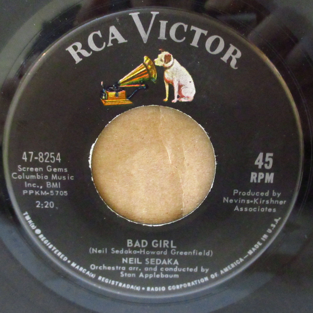 NEIL SEDAKA (ニール・セダカ)  - Bad Girl (US '63 オリジナル7インチ+カンパニースリーブ)哀愁美メロ・スロウ・ティーンポップ！