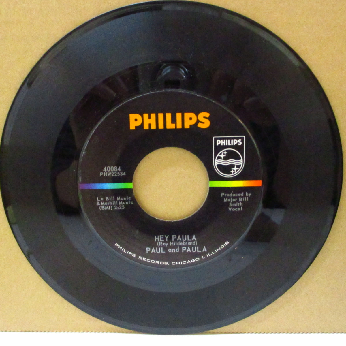 PAUL & PAULA (ポールとポーラ)  - Hey Paula (US オリジナル 7インチ)「グローイングアップ」収録の青春恋愛バラッド！