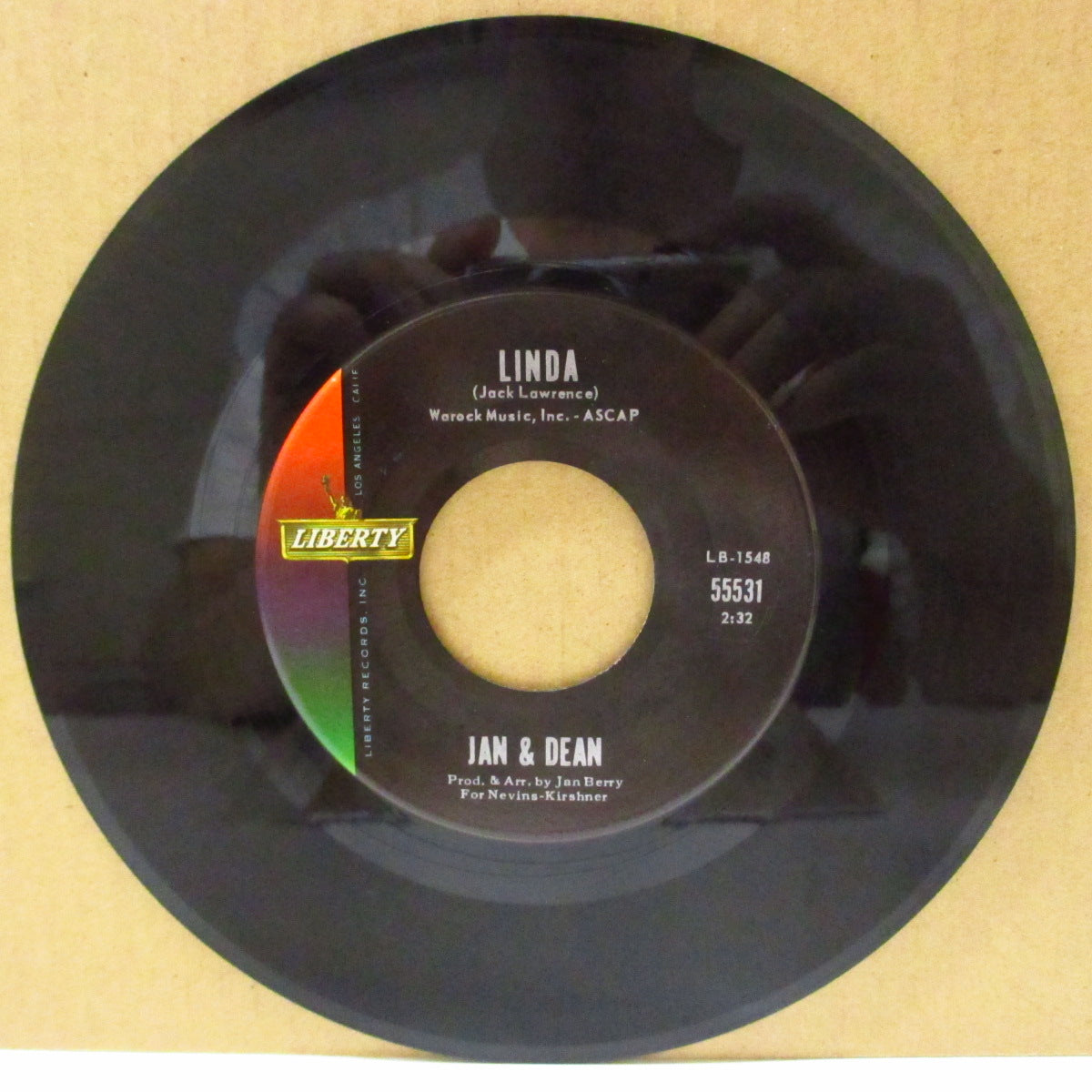 JAN & DEAN (ジャン＆ディーン)  - Linda (US '63 オリジナル7インチ)爽快サーフポップ・アレンジ・カバー！