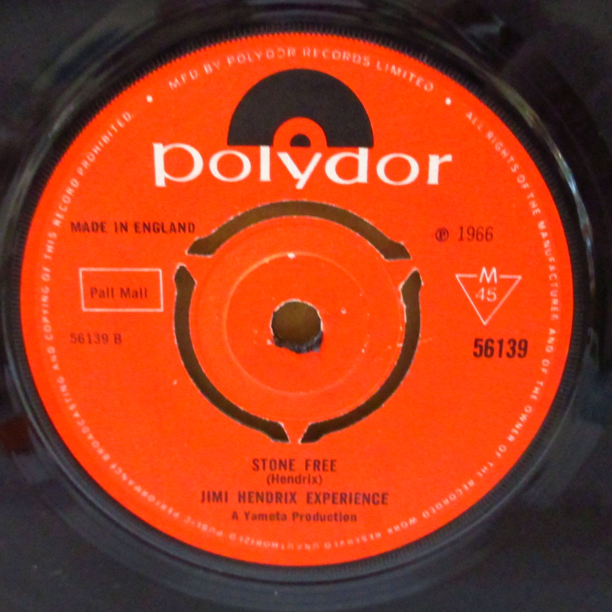 JIMI HENDRIX (ジミ・ヘンドリックス)  - Hey Joe (UK '66 オリジナル「JIMI HENDRIX EXPERIENCE」表記ラベ・ラウンドセンター」 7インチ+カンパニースリーブ)