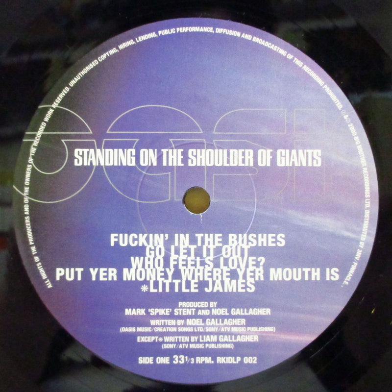 OASIS (オアシス)  - Standing On The Shoulder Of Giants (UK オリジナル LP+インナー・インサート, 雑誌切り抜き/光沢見開きジャケ)