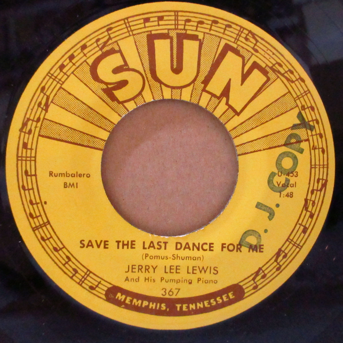 JERRY LEE LEWIS (ジェリー・リー・ルイス)  - Save The Last Dance For Me (US オリジナル7インチ)R&Rジャイヴァー！