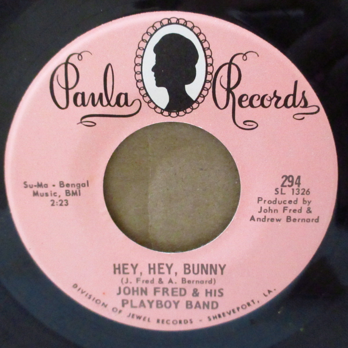 JOHN FRED ＆ HIS PLAYBOY BAND (ジョン・フレッド・アンド・ヒズ・プレイボーイ・バンド)  - Hey, Hey, Bunny (US '68 オリジナル7インチ)アップテンポ・バブルガム調ノーザン・ソウル名曲！