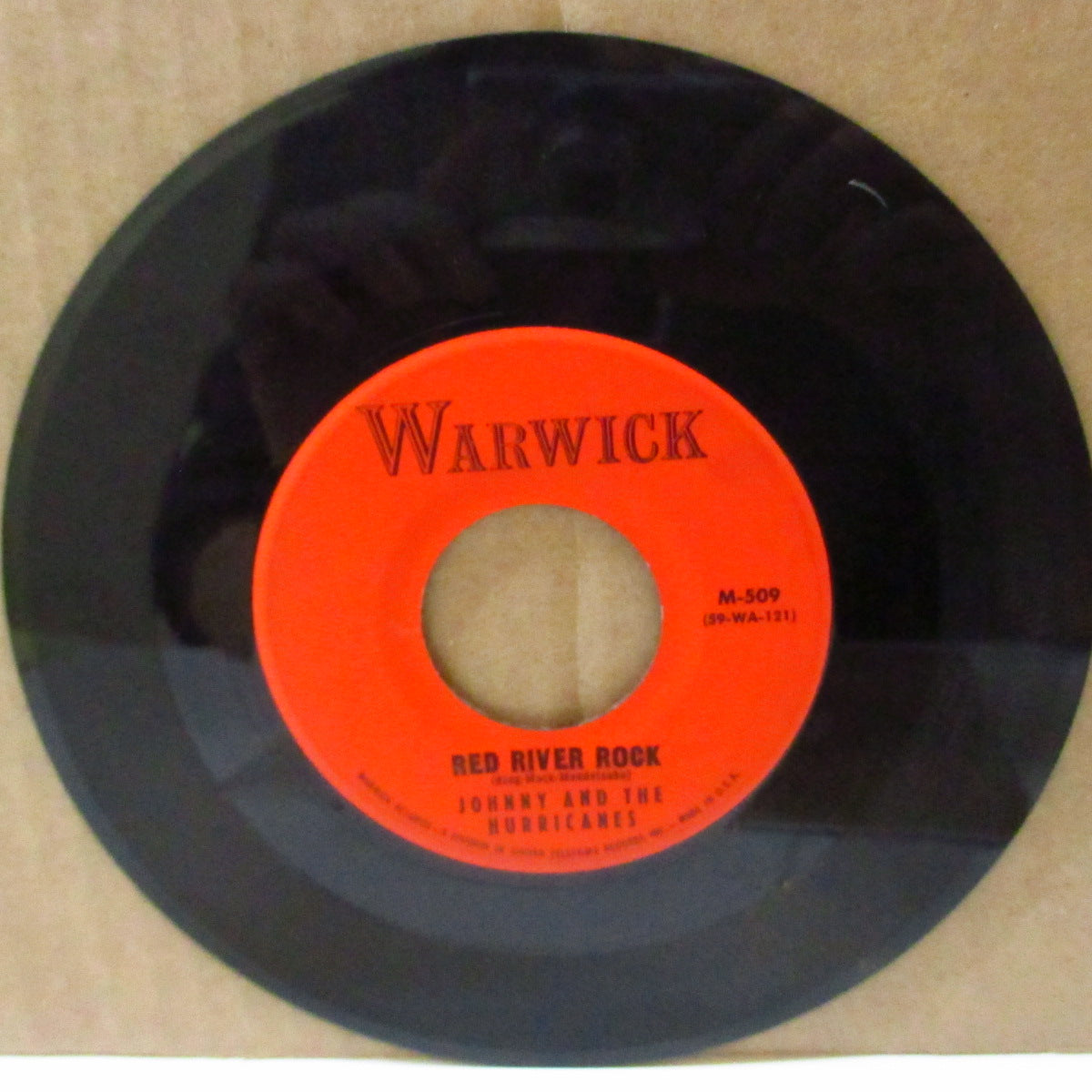 JOHNNY AND THE HURRICANES (ジョニー＆ザ・ハリケーンズ)  - Red River Rock (US '59 初回「馬なし黒ロゴ、赤ラベ」オリジナル7インチ)大ヒット・ロッキン・インスト・カヴァ& ロッキン・ティティシェイク！