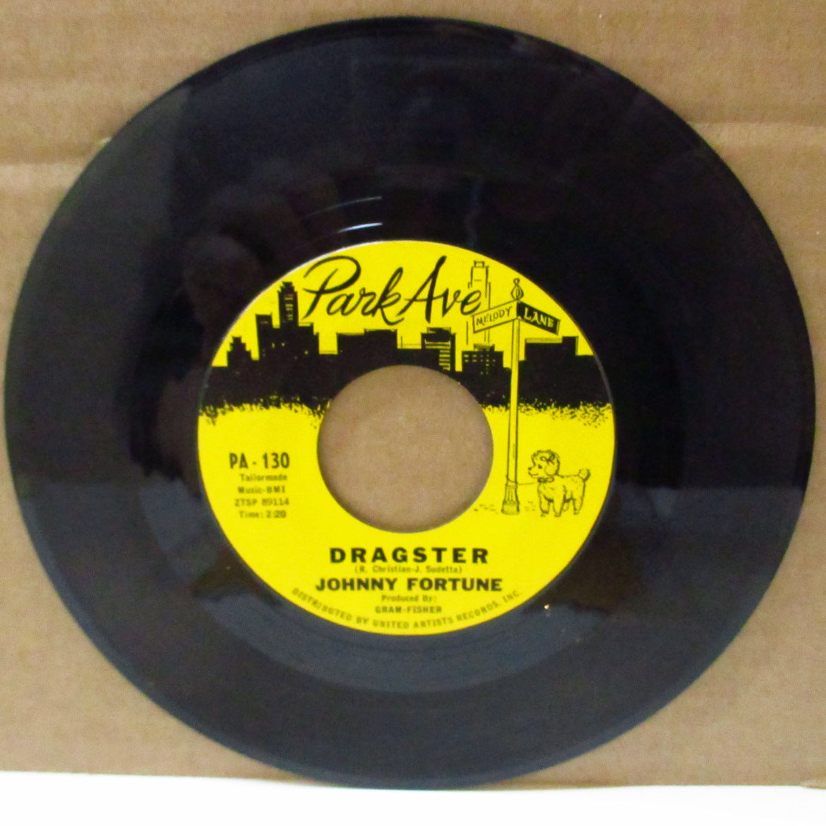 JOHNNY FORTUNE (ジョニー・フォーチューン)  - Dragster (US '63 オリジナル7インチ)ホットロッド・ガレージ・ドラッギン・ギター・インスト！