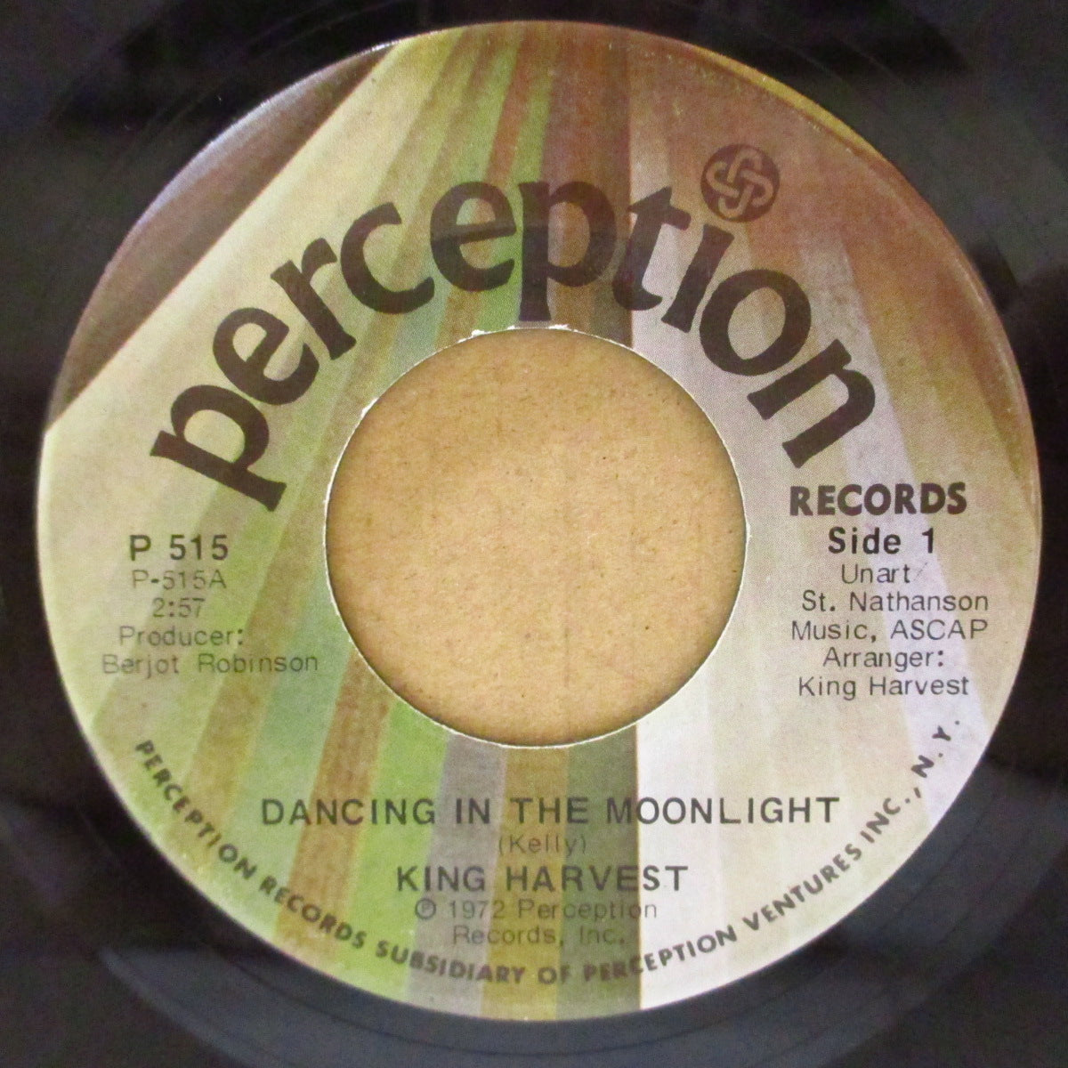 KING HARVEST (キング・ハーヴェスト)  - Dancing In The Moonlight (US '72 オリジナル 7インチ)大ヒット癒し名曲カバー！