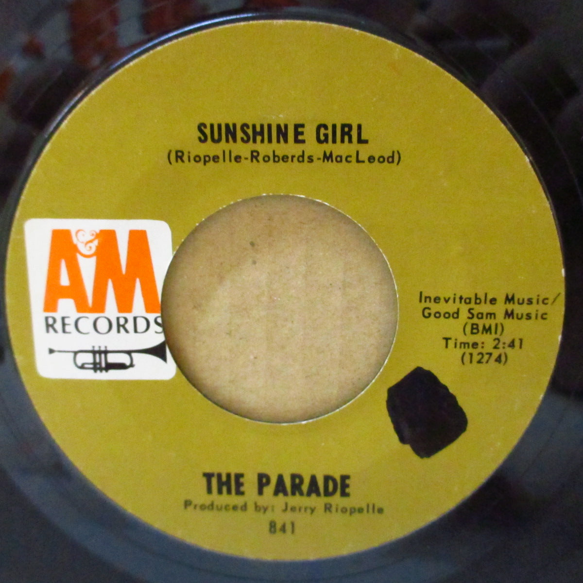 PARADE, THE (ザ・パレード)  - Sunshine Girl / This Old Melody (US '67 オリジナル 7インチ)サンシャイン・ポップ大名曲！