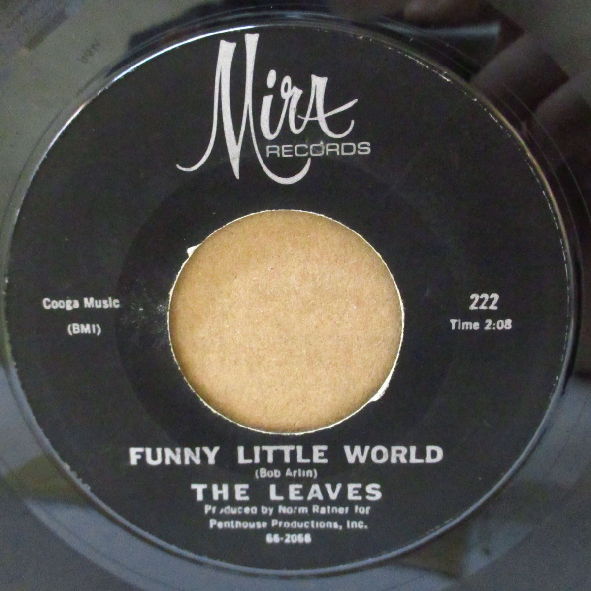 LEAVES, THE (ザ・リーヴス)  - Hey Joe / Funny Little World (US '66 再発「B面曲違いの黒ラベ」7インチ) ガレージクラシック！