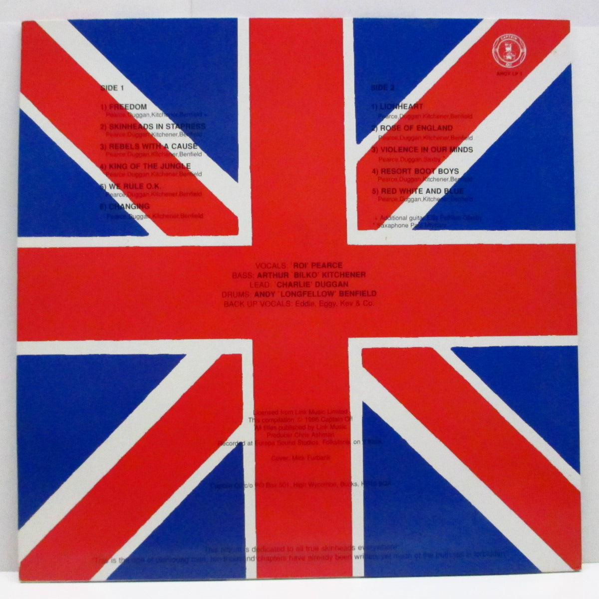 LAST RESORT, THE (ザ・ラスト・リゾート)  - A Way Of Life Skinhead Anthems (UK '96 限定再発「クリアヴァイナル」LP+インサート/AHOY LP 001）