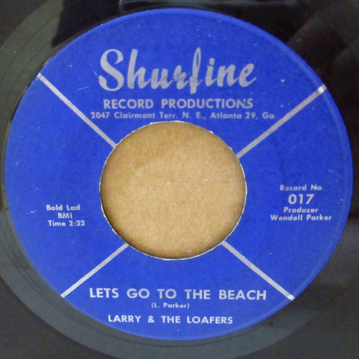 LARRY ＆ THE LOAFERS (ラリー＆ザ・ローファーズ)  - Let's Go To The Beach (US '66 オリジナル 7インチ)ワイルド・ガレージ・ノーザン！