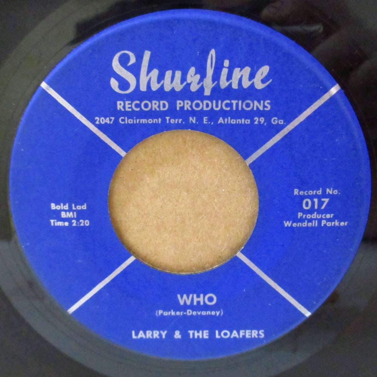 LARRY ＆ THE LOAFERS (ラリー＆ザ・ローファーズ)  - Let's Go To The Beach (US '66 オリジナル 7インチ)ワイルド・ガレージ・ノーザン！