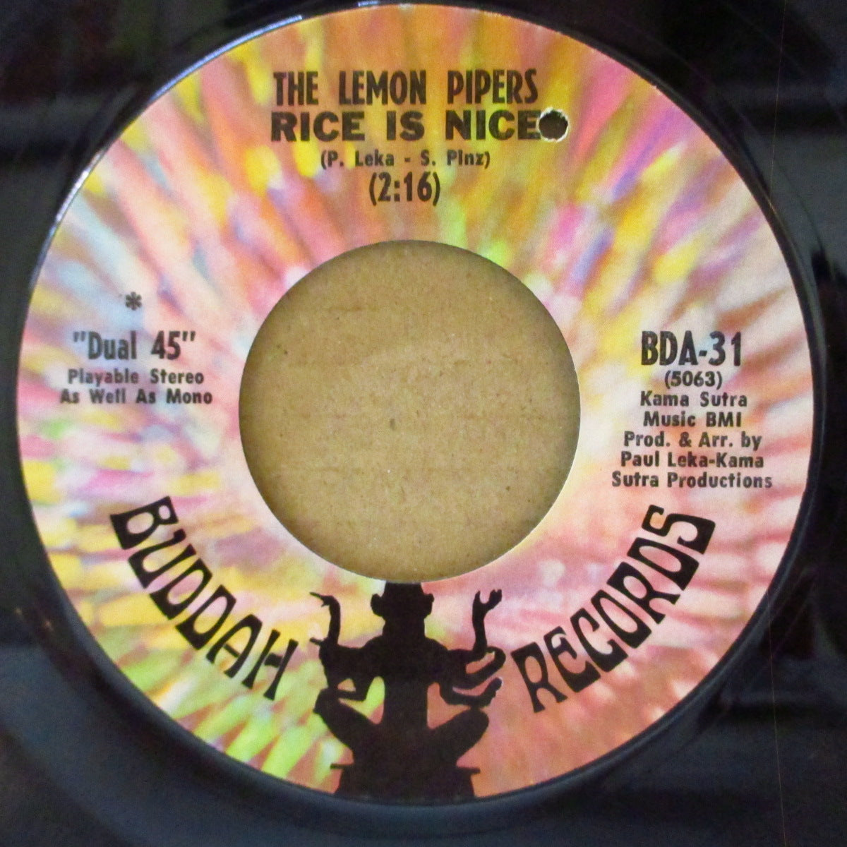 LEMON PIPERS, THE (ザ・レモン・パイパーズ)  - Rice Is Nice (US '68 オリジナル・ジャケ付 7インチ)バブルガム・サイケ・ポップ名曲
