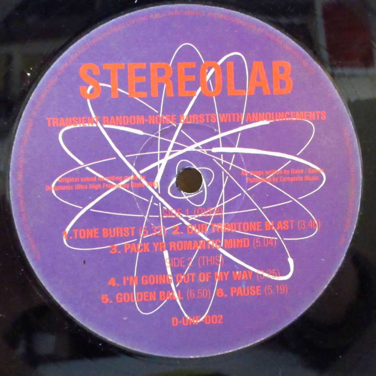 STEREOLAB (ステレオラブ)  - Transient Random-Noise Bursts With Announcements (UK オリジナル 2xLP+固紙インナー) '93年3rdアルバム