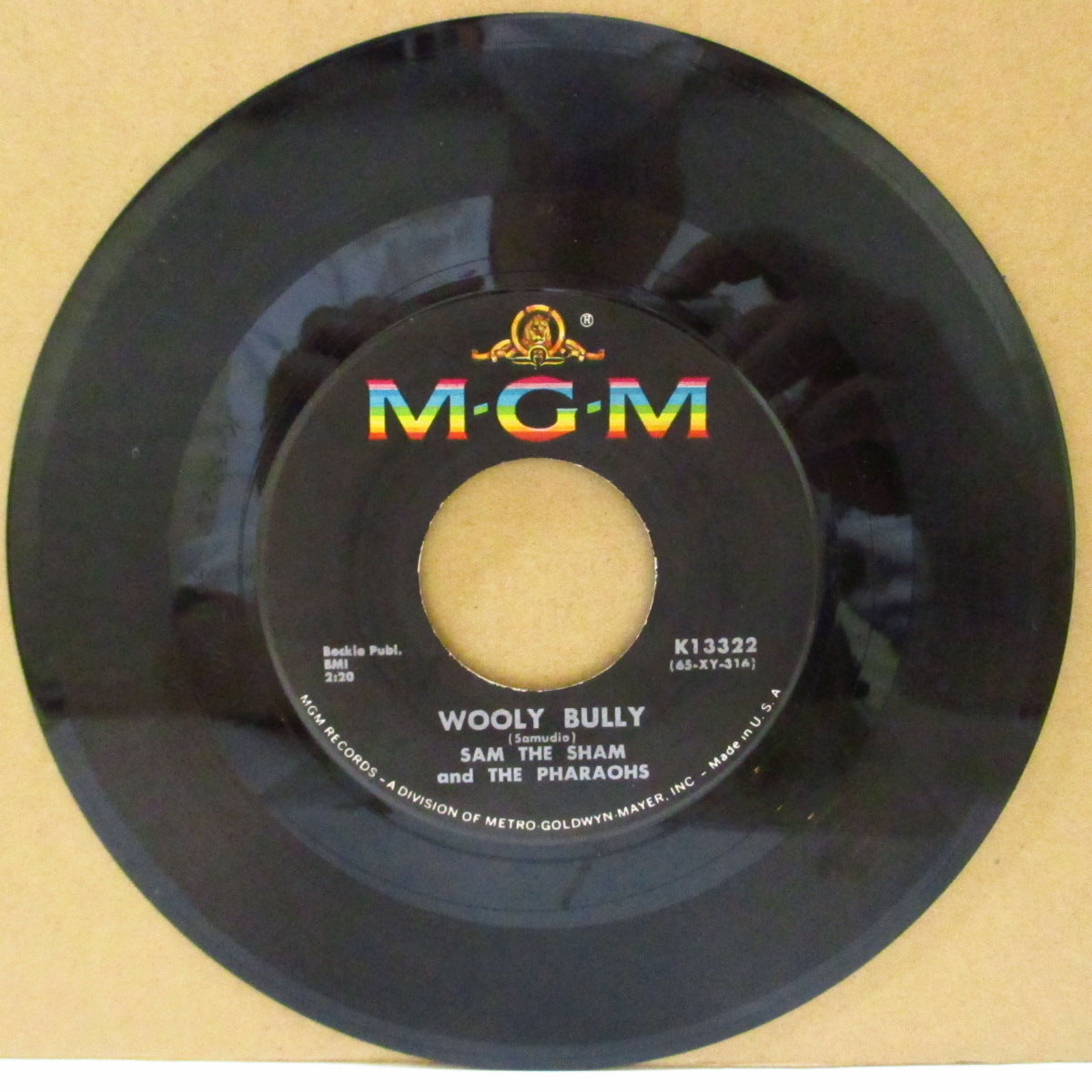 SAM THE SHAM & THE PHARAOHS (サム・ザ・シャム＆ザ・ファラオス)  - Wooly Bully / Ain't Gonna Move (US '65 MGM社初回再発「黒ラベ」7インチ)ガレージ・ダンス名曲！