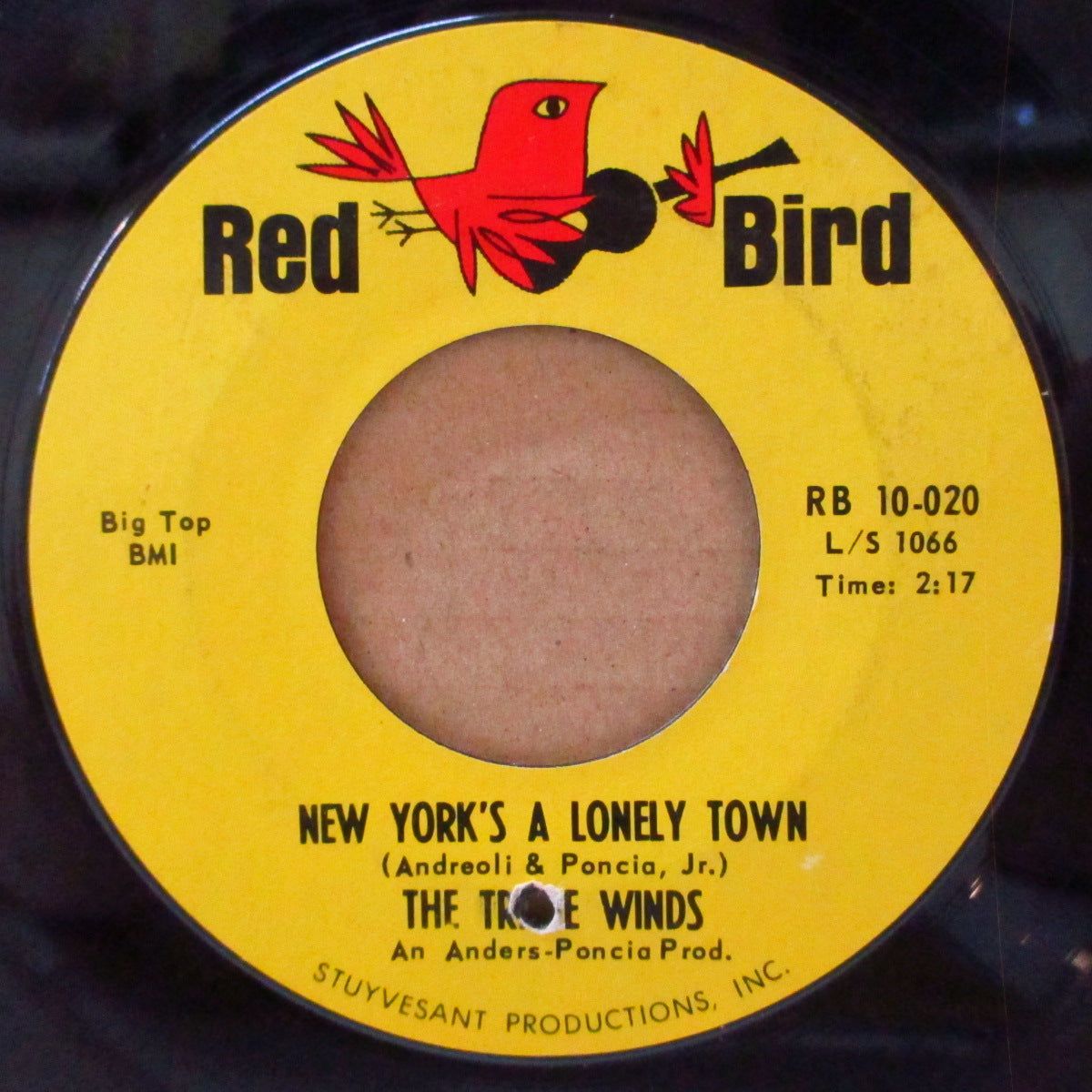 TRADE WINDS, THE (ザ・トレード・ウィンズ)  - New York's A Lonely Town (US '65 オリジナル7インチ)山下達郎氏のカバー原曲！