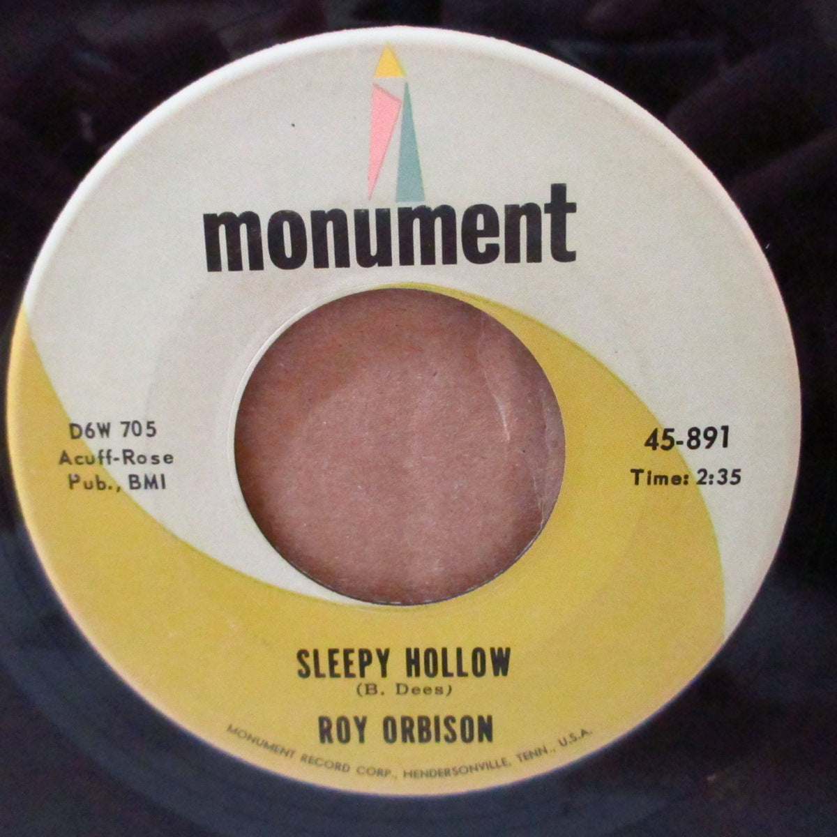 ROY ORBISON (ロイ・オービソン)  - (Say) You're My Girl / Sleepy Hollow (US '65 オリジナル 7インチ)哀愁美メロ・ラテン調ティーンポップ